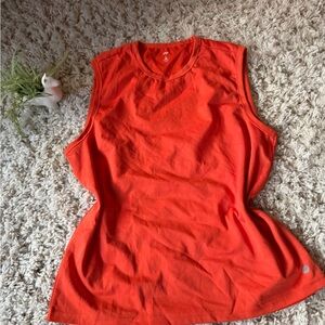 Dip Bold Orange workout athletic gym, sporty eco-friendly Muscle Tee